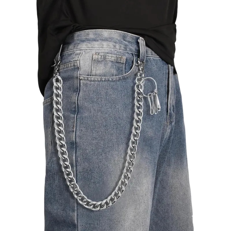 Street Fashion Jeans Men - Cadena para jeans estilo Harajuku, cadena