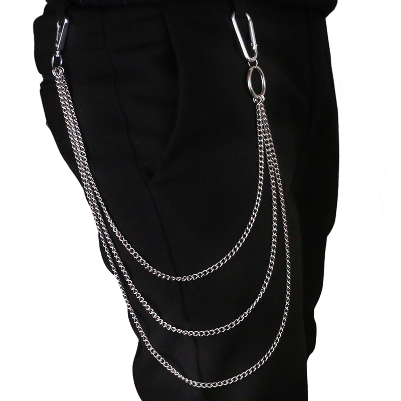 Street Fashion Goth - LLavero largo de acero inoxidable para