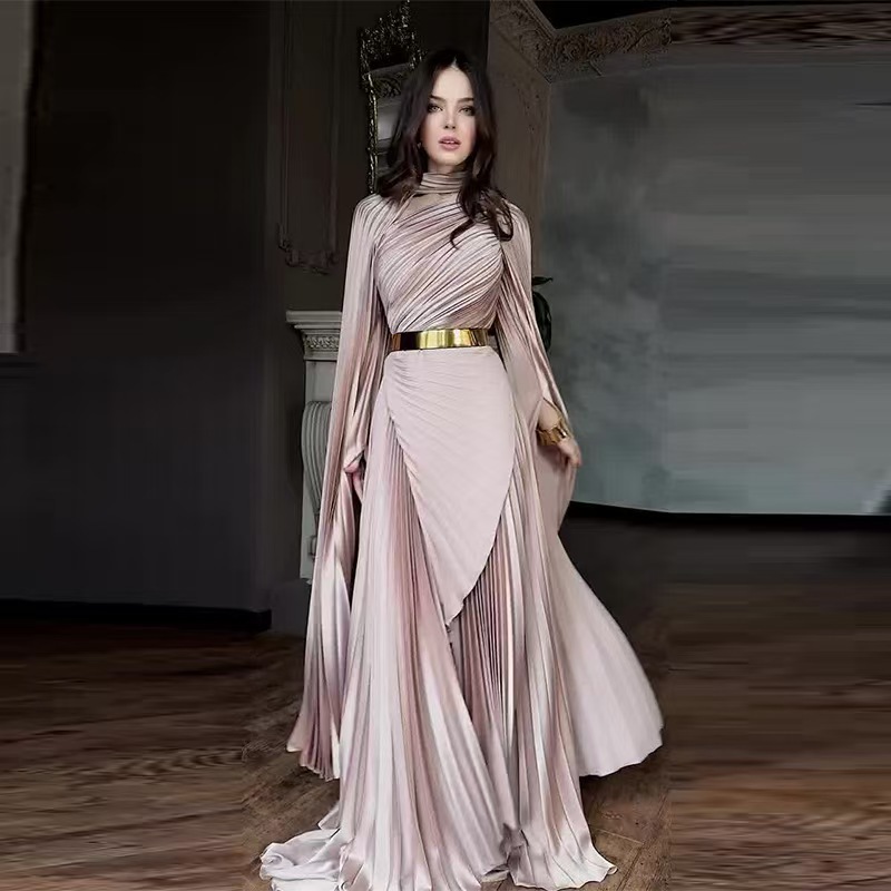 Guangzhou Street Fashion - Vestido de noche elegante con estampado