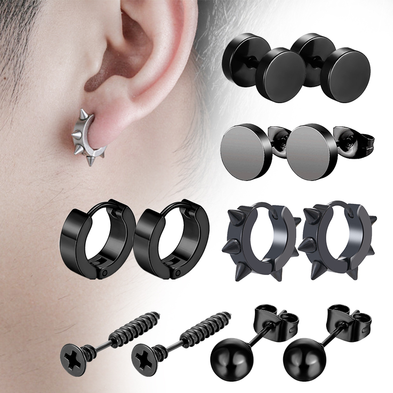 Street Fashion Earrings - Juego de 6 pares de pendientes