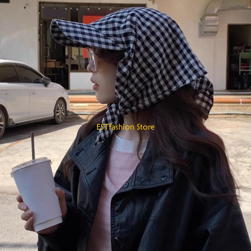 Street Fashion Reference - Y5GC Popular bufanda sombrero a cuadros