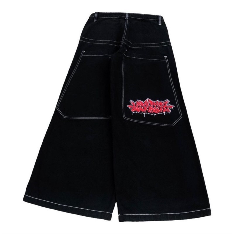 Street Fashion Jeans Men - Pantalones Vaqueros Anchos de Moda Americana