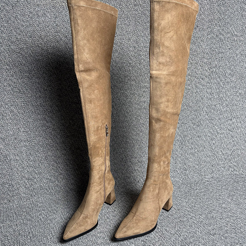 Botas por encima de la rodilla - Street Fashion Rome reseña y precio