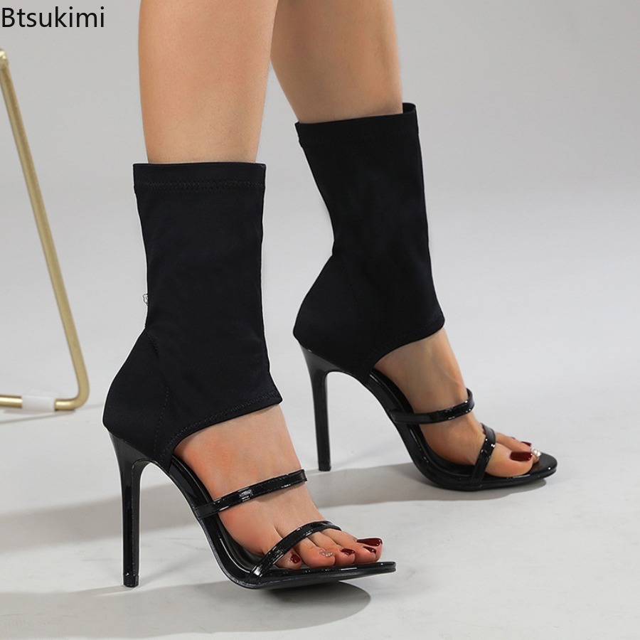 Botas elásticas sexys de tacón - Street Fashion Dance reseña y precio