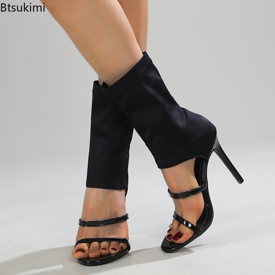 Botas elásticas sexys de tacón - Street Fashion Dance reseña y precio