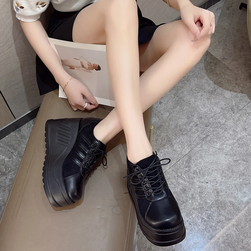Talla grande 35-43 diseño negr - Street Fashion Goth reseña y precio