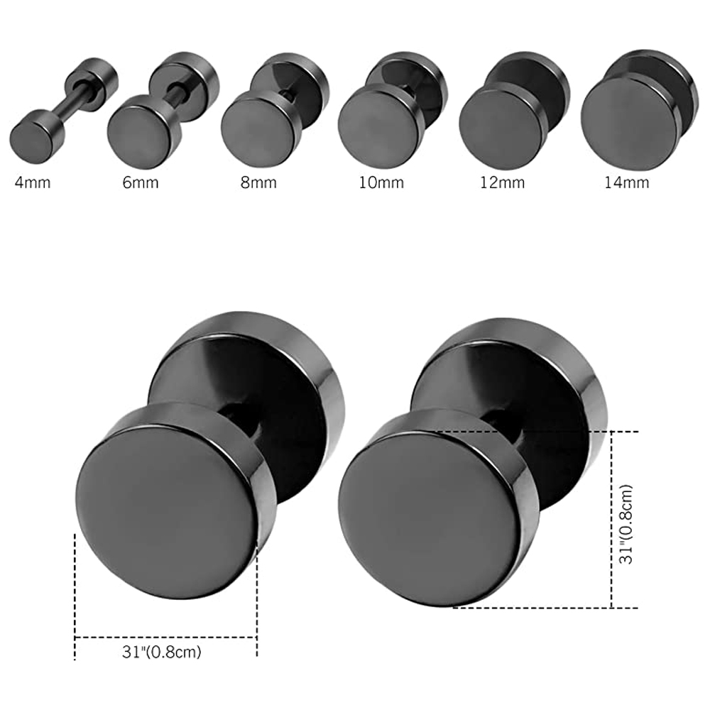 Pendientes de tuerca góticos c - Street Fashion Earrings reseña y precio