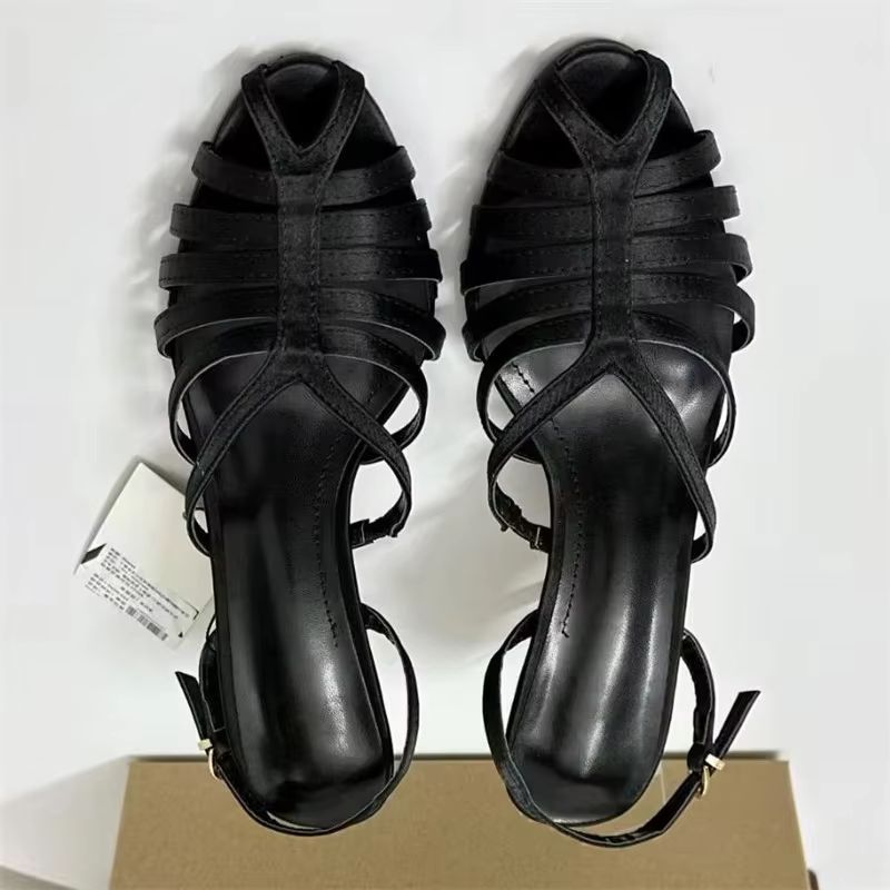 Sandalias de tacón alto fino c - Street Fashion Rome reseña y precio