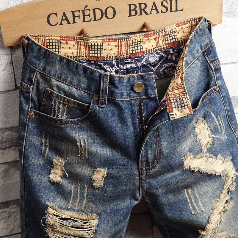 Shorts Vaqueros Rotos de Hip-h - Street Fashion Jeans Men reseña y precio