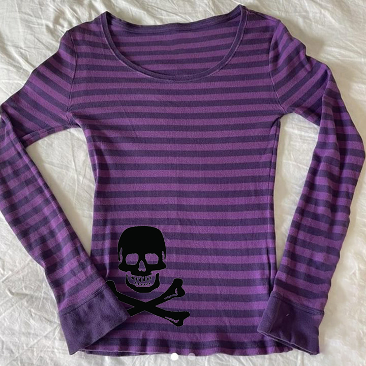 Top de manga larga Y2k, ropa d - Street Fashion Goth reseña y precio