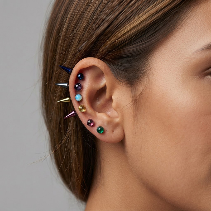 Pendientes de tuerca de titani - Street Fashion Earrings reseña y precio