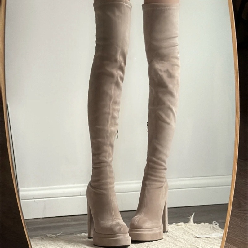 Botas Altas hasta el Muslo par - Street Fashion Rome reseña y precio