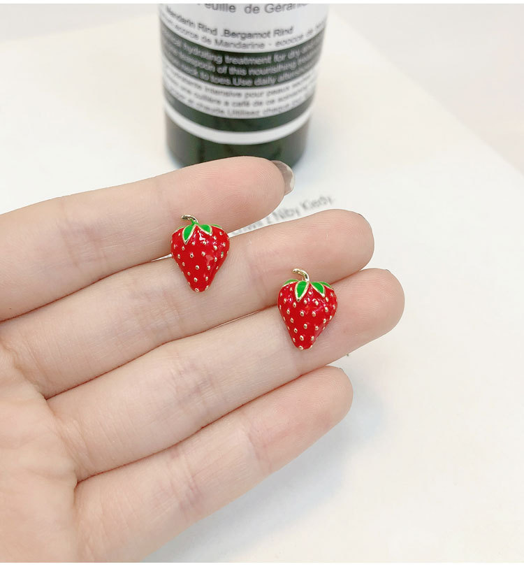 Pendientes acrílicos de fresa  - Street Fashion Earrings reseña y precio