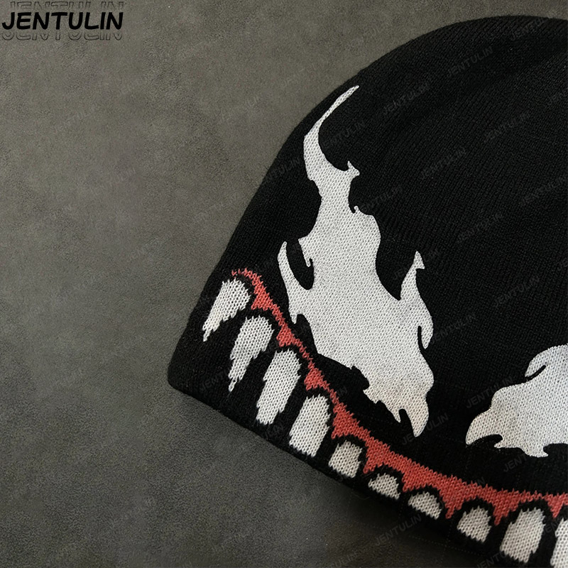 Gorros de punto jacquard estil - Street Fashion Goth reseña y precio