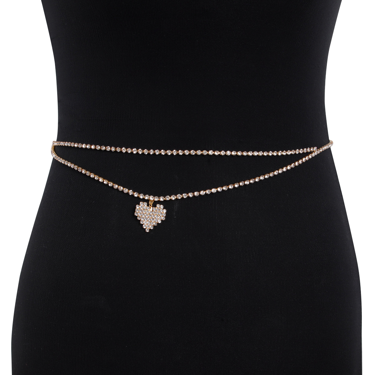Cadena de cintura con diamante - Street Fashion Photography reseña y precio
