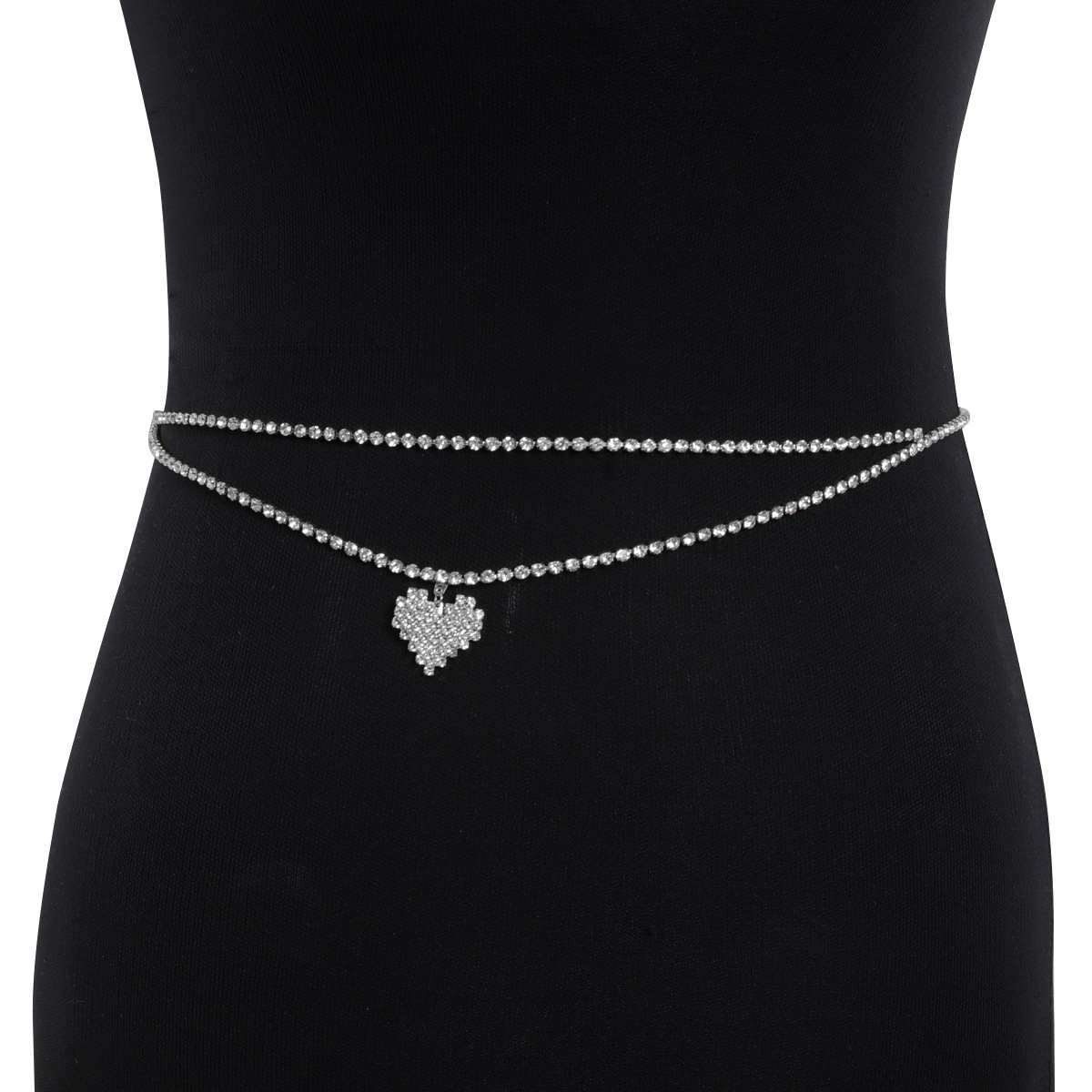 Cadena de cintura con diamante - Street Fashion Photography reseña y precio
