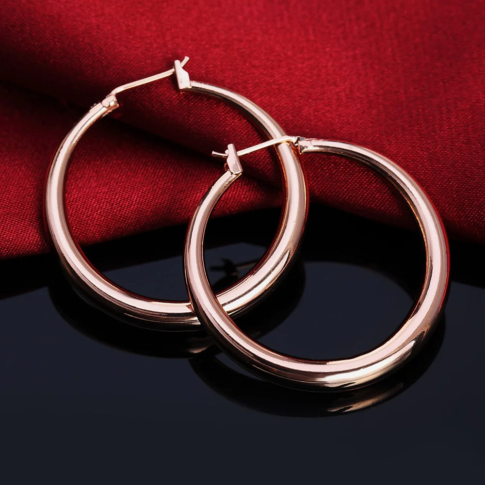 Pendientes redondos de plata d - Street Fashion Earrings reseña y precio