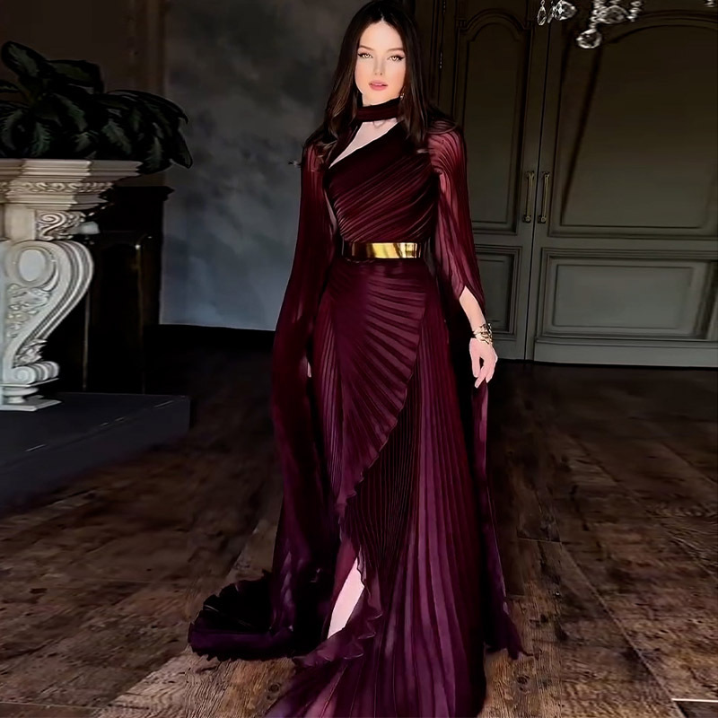 Vestido de noche elegante con  - Guangzhou Street Fashion reseña y precio