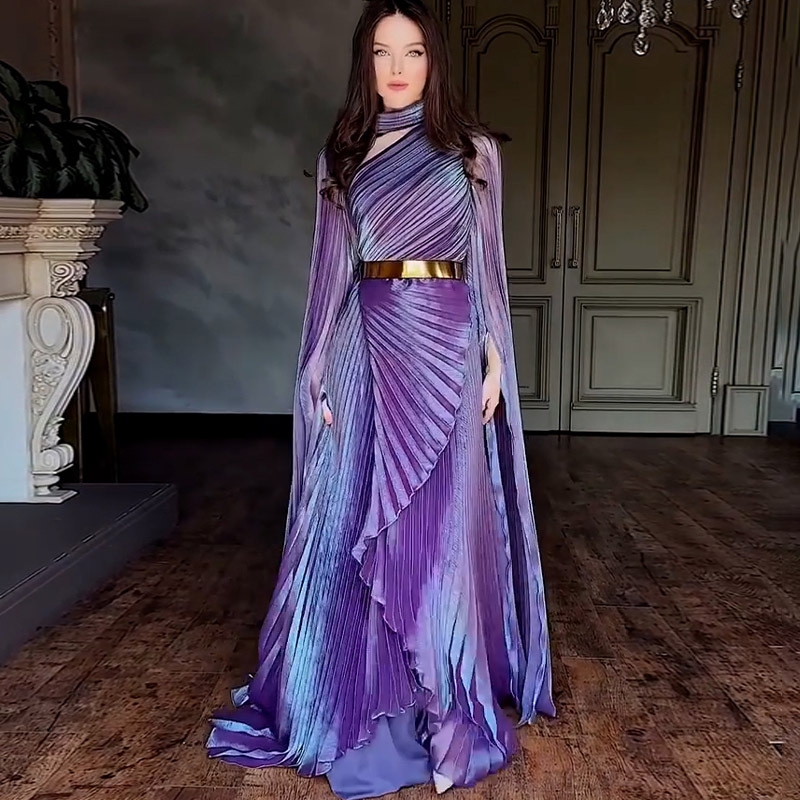 Vestido de noche elegante con  - Guangzhou Street Fashion reseña y precio