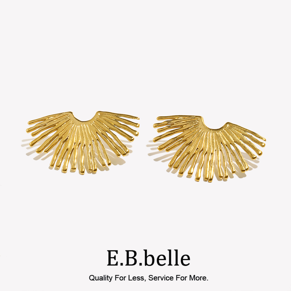 Pendientes en forma de abanico - Street Fashion Earrings reseña y precio