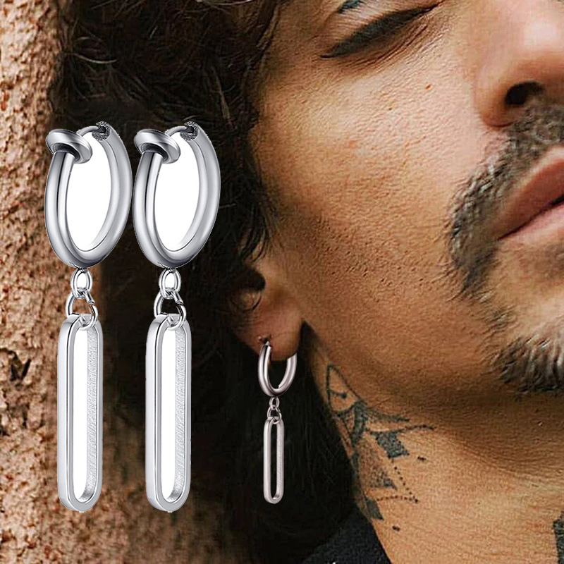 Pendientes de hoja de acero in - Street Fashion Earrings reseña y precio