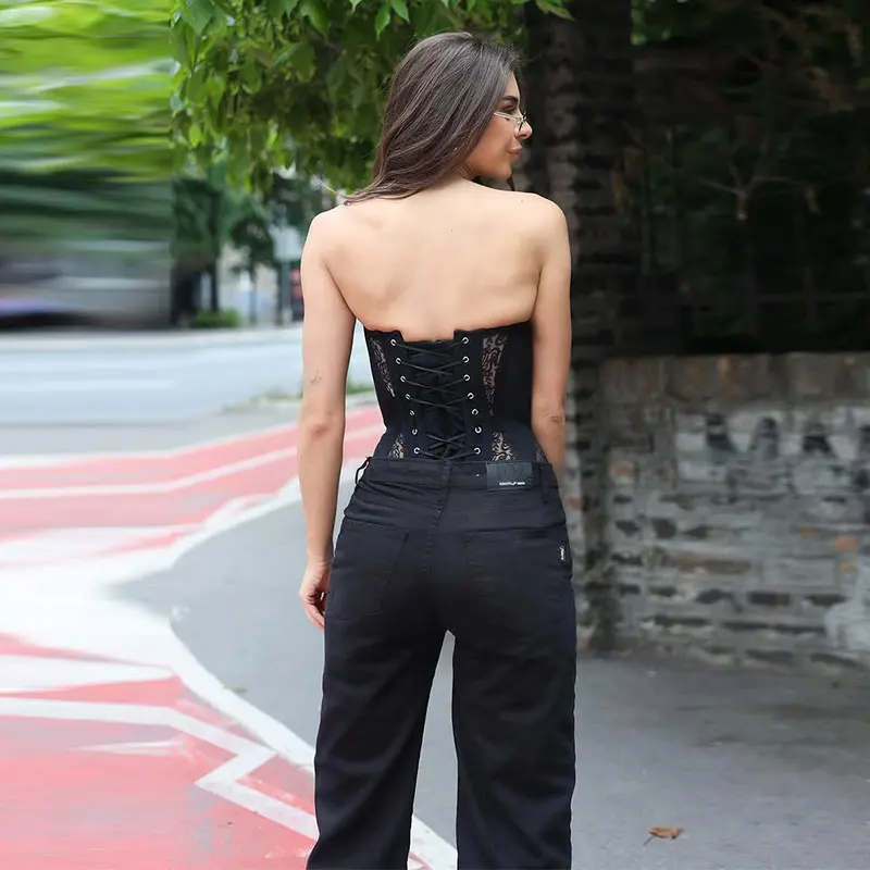 Hottie Top de encaje calado Se - Street Fashion Photography reseña y precio