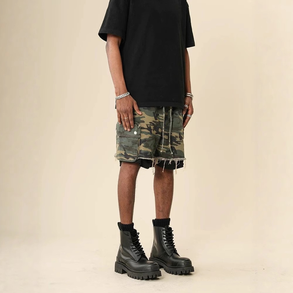 Pantalones Cortos de Camuflaje - Street Fashion Jeans Men reseña y precio