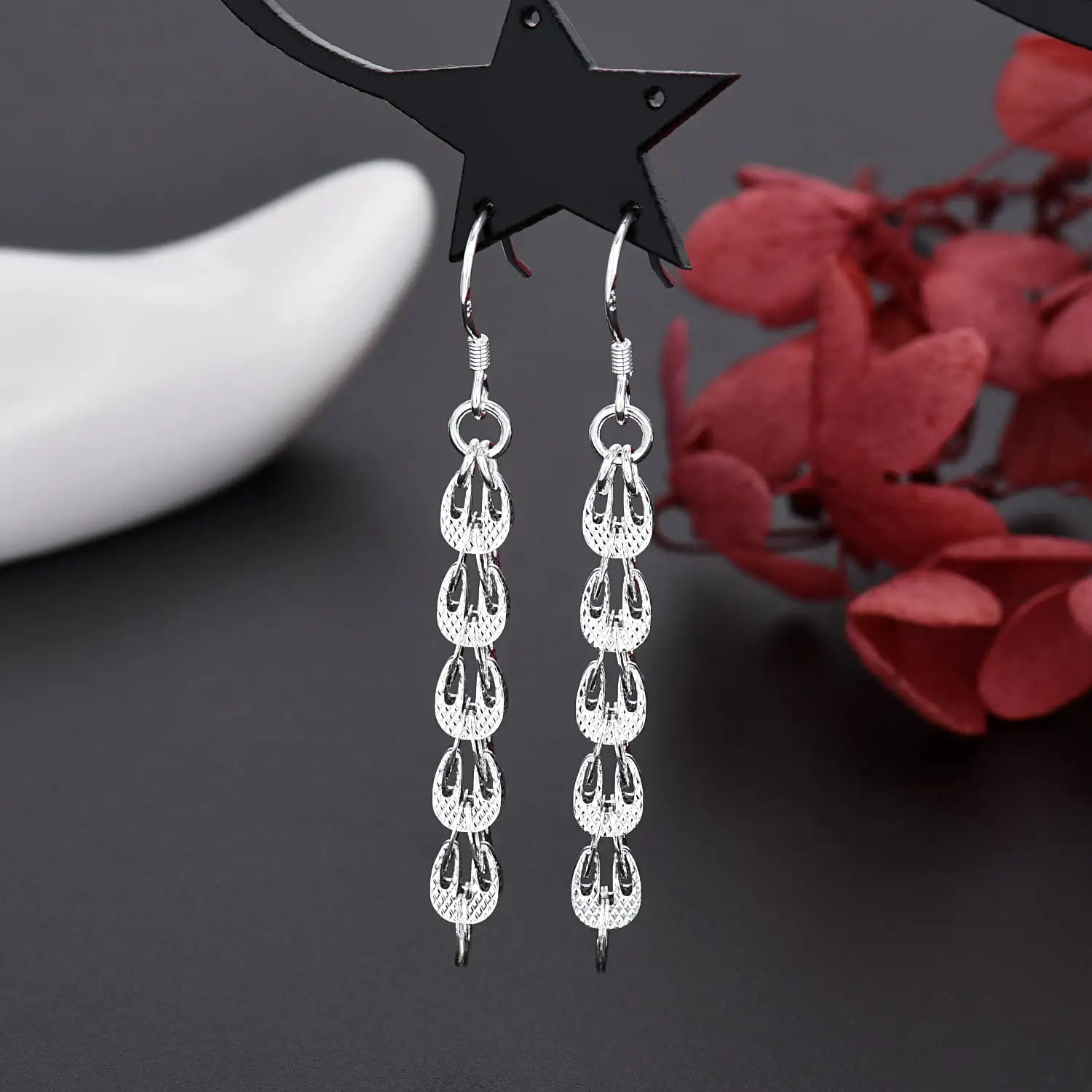 Nuevos pendientes elegantes de - Street Fashion Earrings reseña y precio
