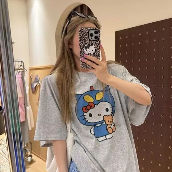 Camiseta de manga corta con es - Street Summer Fashion reseña y precio