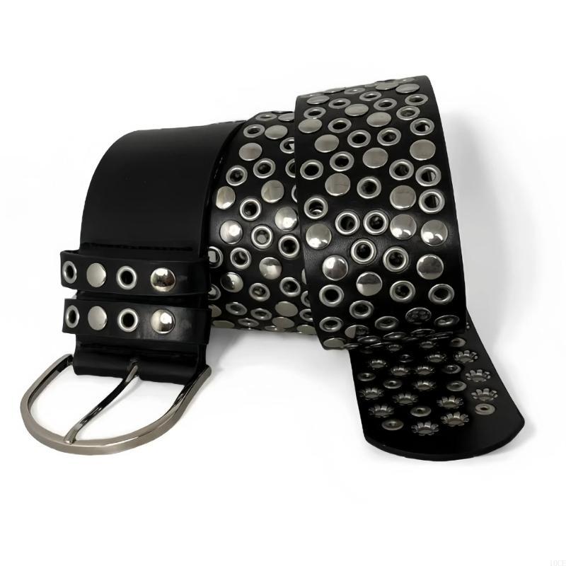 Punk Rivet Studded Belt con ta - Street Fashion Reference reseña y precio