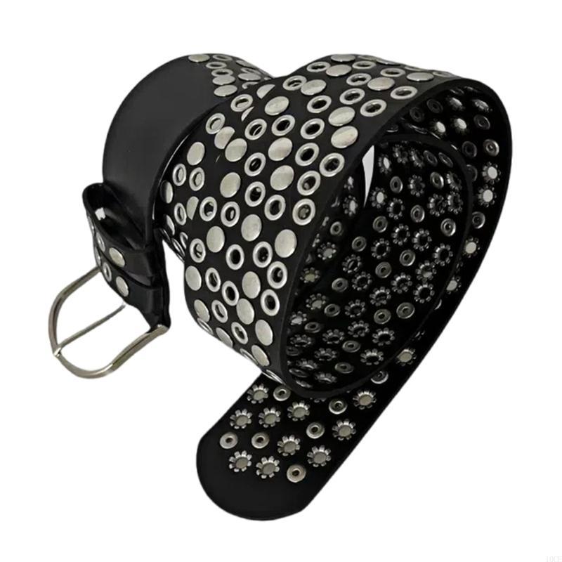 Punk Rivet Studded Belt con ta - Street Fashion Reference reseña y precio