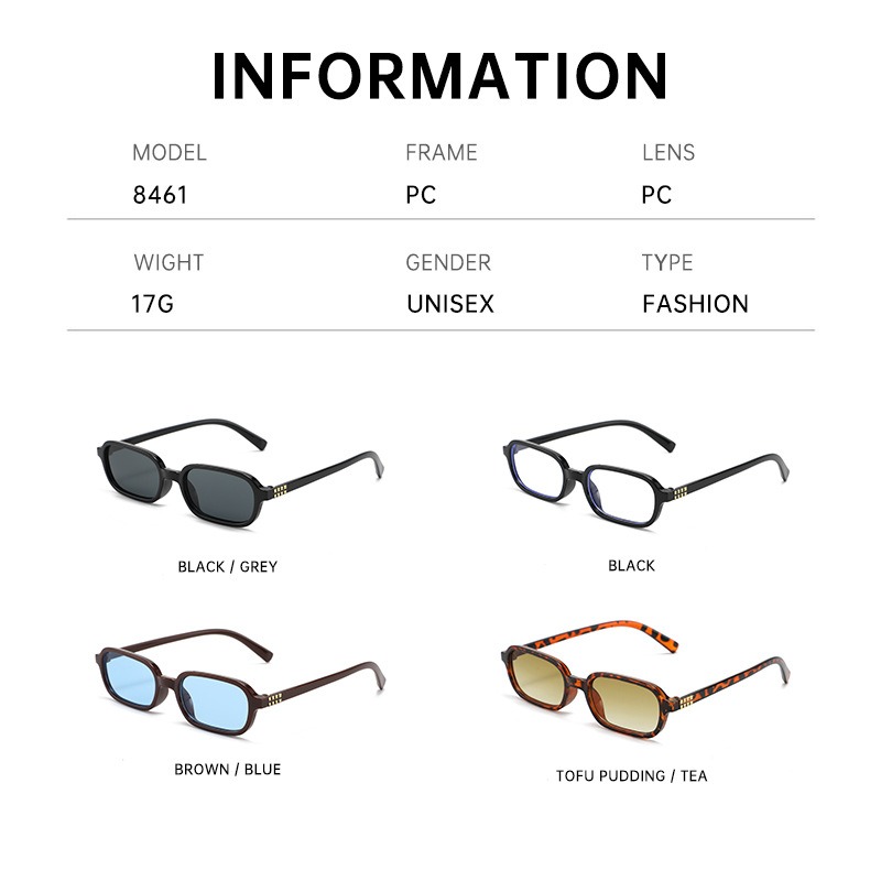 Nuevas gafas de sol cuadradas  - Street Fashion Photography reseña y precio