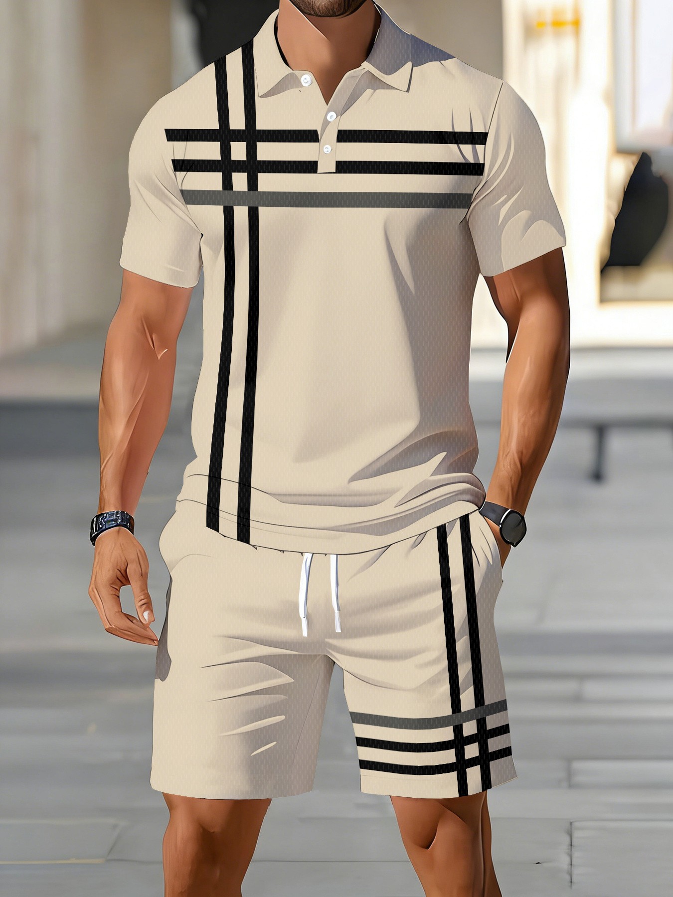 Conjunto de Polo para Hombre,  - Street Fashion American reseña y precio