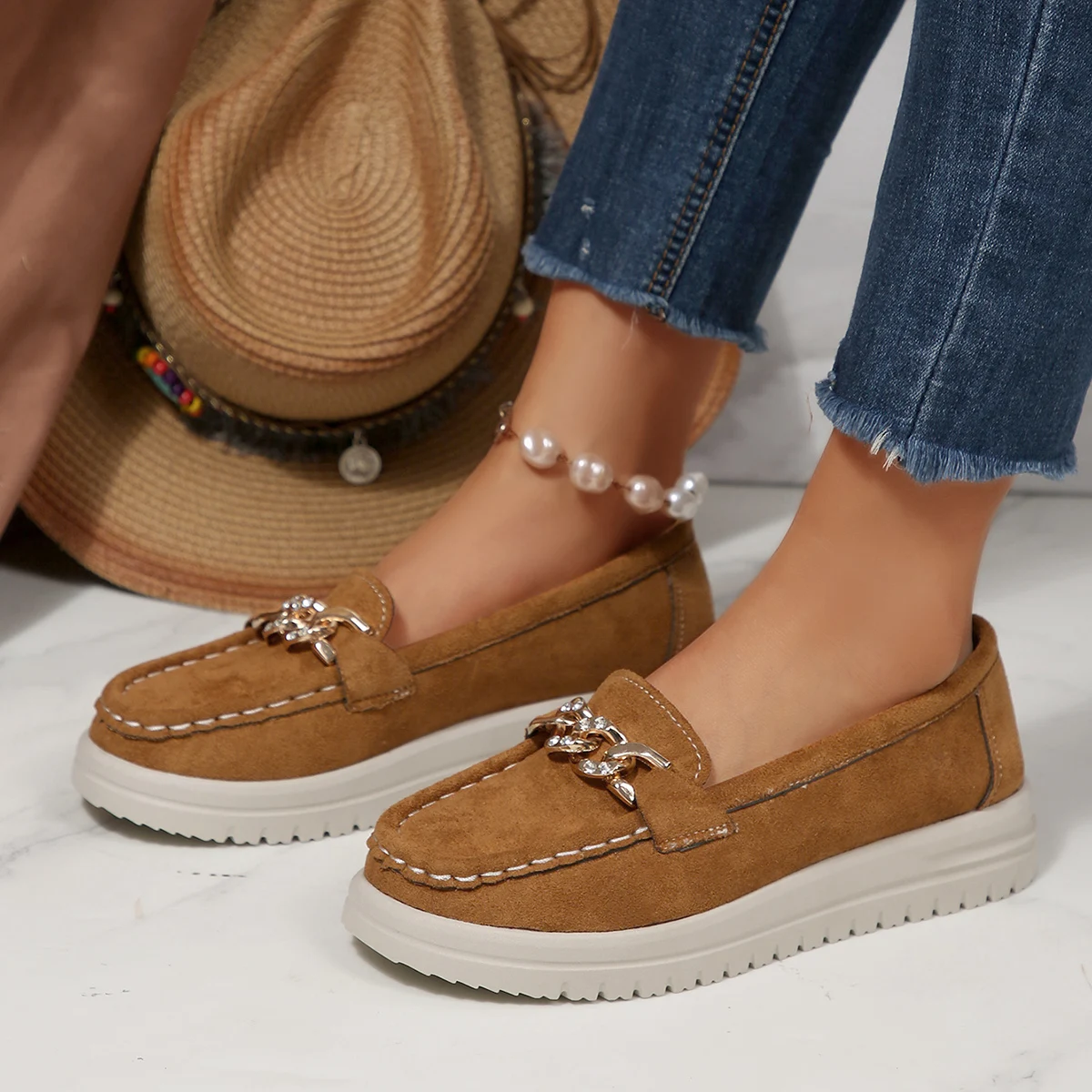Mocasines planos para mujer, z - Street Fashion Rome reseña y precio