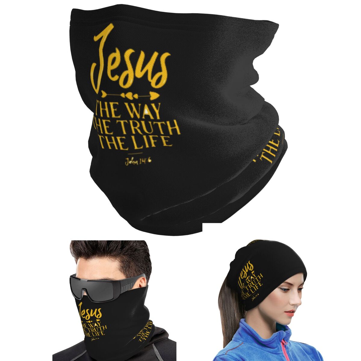 John 14 6 Jesus The Way Truth  - Bandana Multi Way reseña y precio