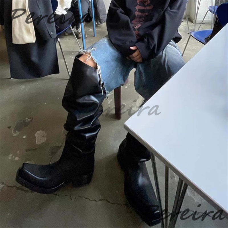 Botas por encima de la rodilla - Street Fashion Rome reseña y precio