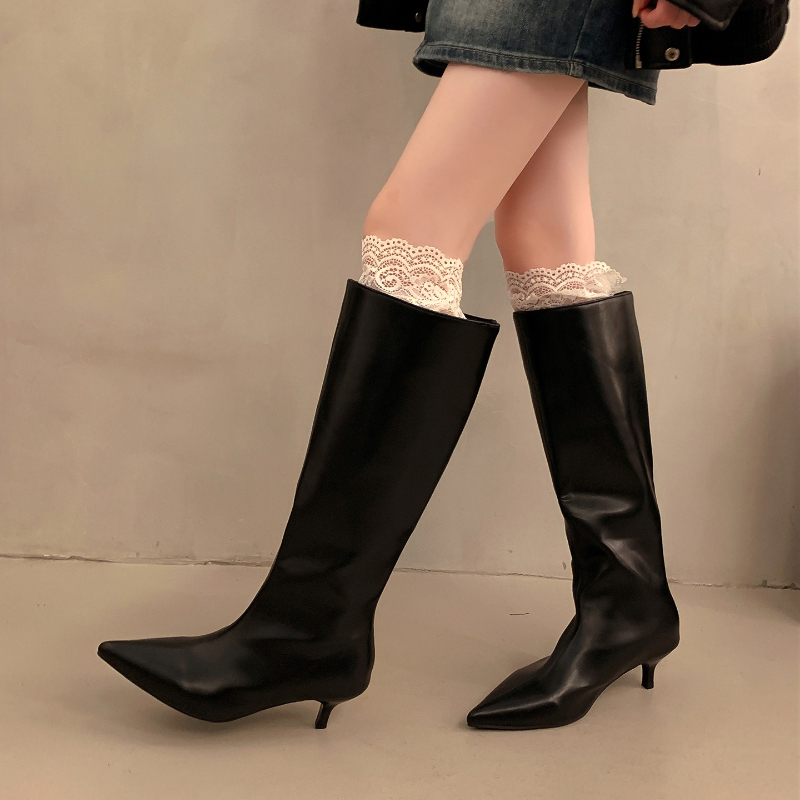 Botas Altas de Tacón Fino para - Street Fashion Rome reseña y precio