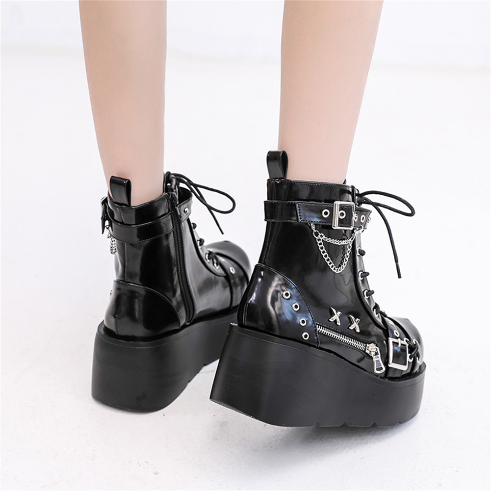 Nuevos botines góticos con pla - Street Fashion Goth reseña y precio