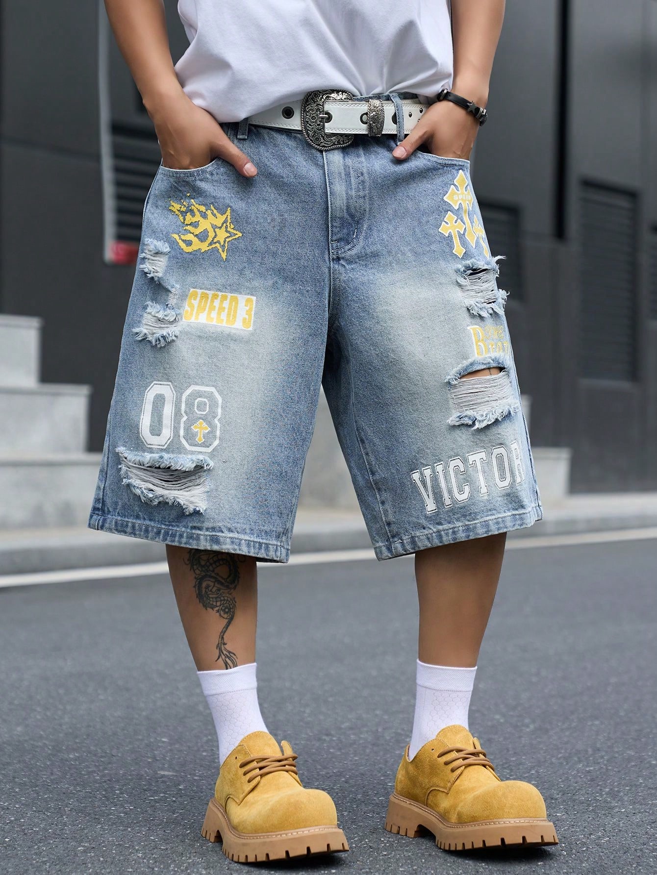 Pantalones cortos de mezclilla - Street Fashion Jeans Men reseña y precio