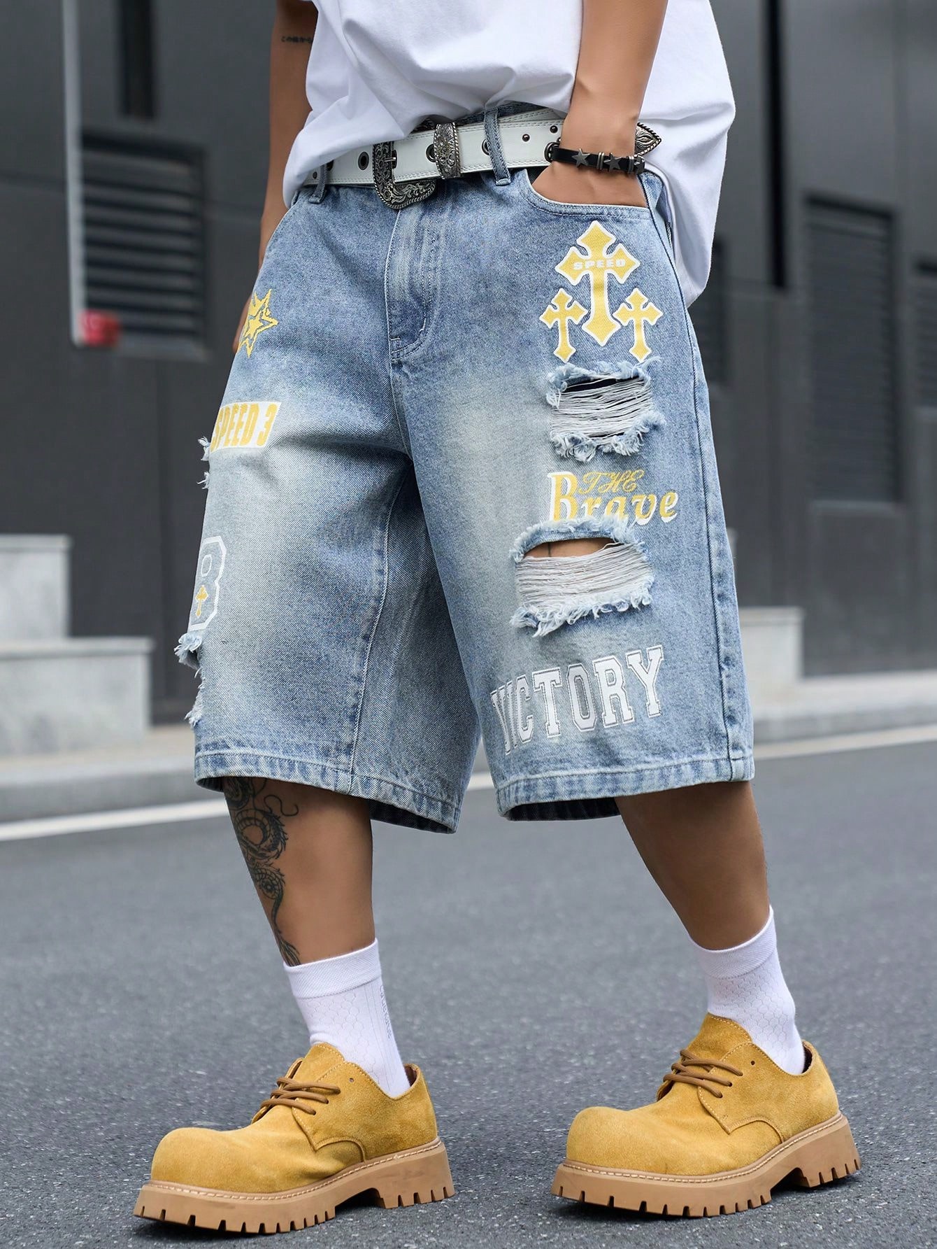 Pantalones cortos de mezclilla - Street Fashion Jeans Men reseña y precio